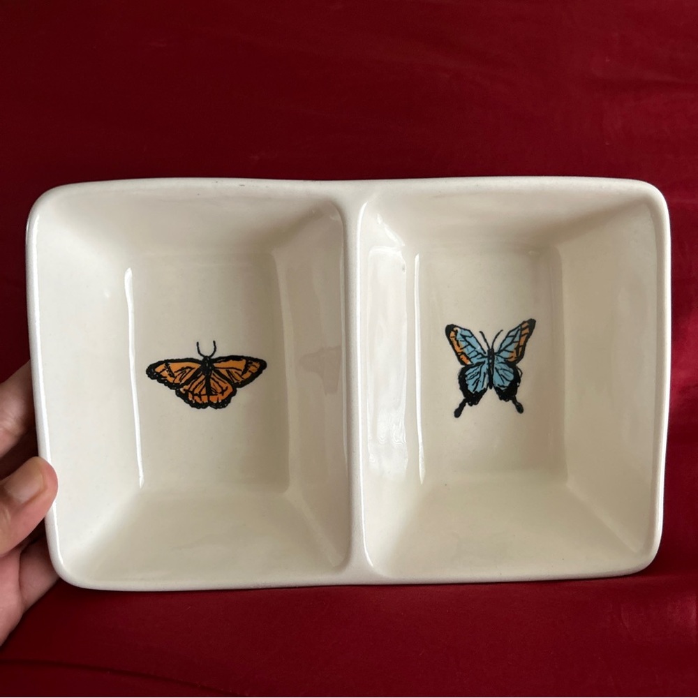 Rae Dunn Divided Butterfly Trinket Dish